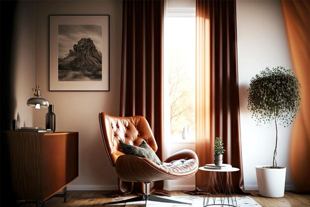 What Color Curtains Go with Brown Furniture?