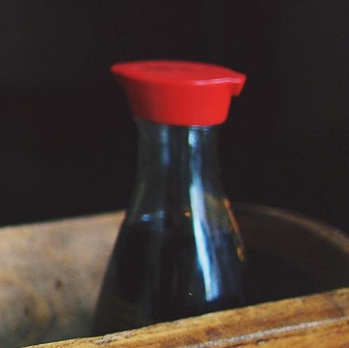Bottle of soy sauce