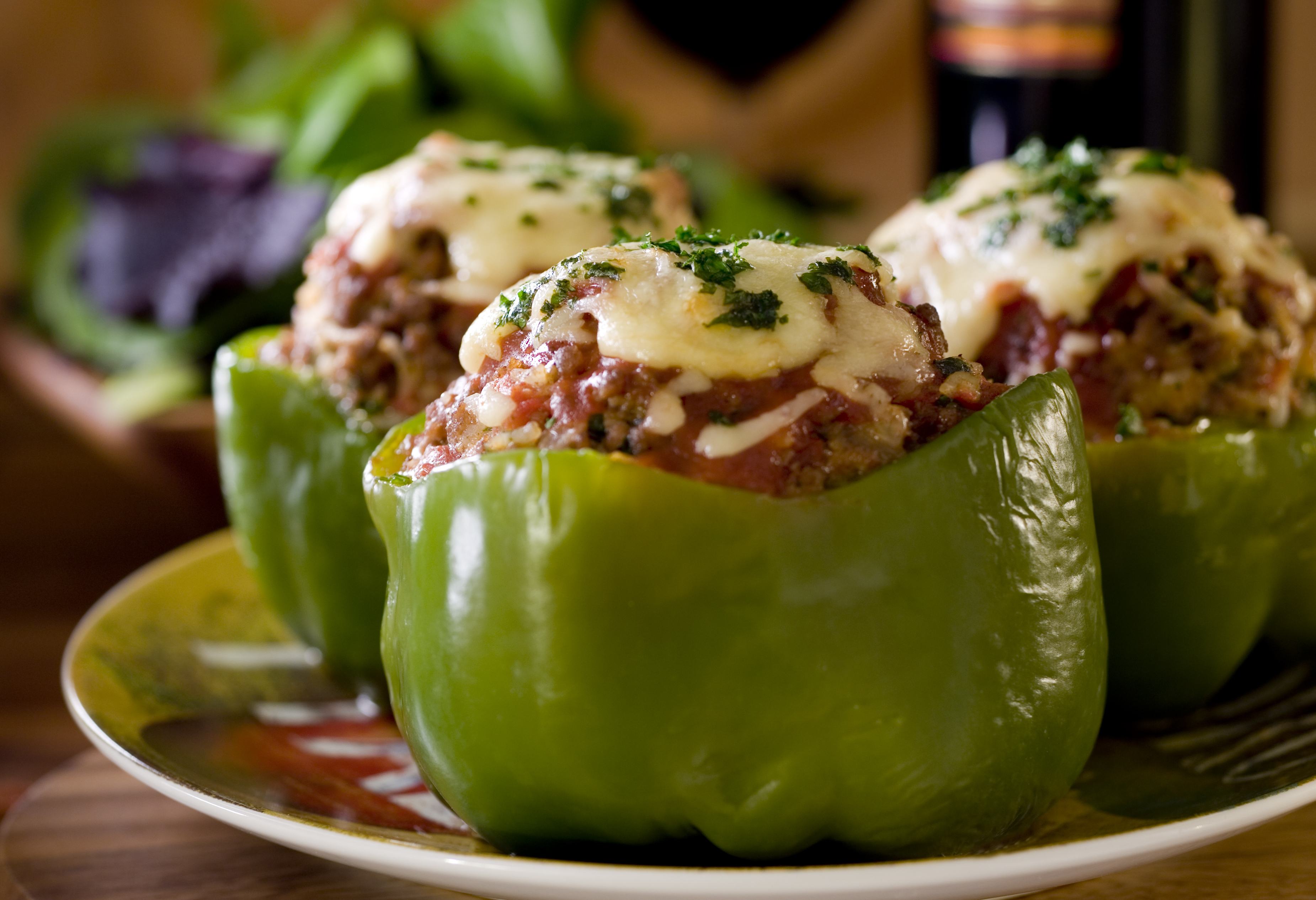 green stuffed peppers