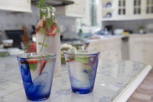 strawberry mint infused water